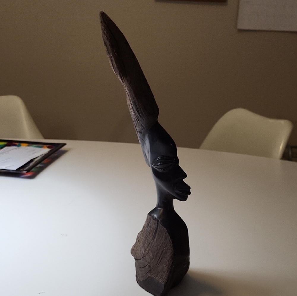 African Black Wooden Sculpture